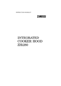 Manual Zanussi ZHI280B Cooker Hood