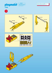 Manual Playmobil set 7596 Construction Mobile crane