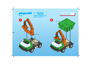 Bruksanvisning Playmobil set 7655 Construction Självlastare