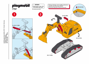 説明書 プレイモービル set 7797 Construction ブルドーザー