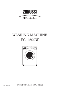 Handleiding Zanussi-Electrolux FC 1200 W Wasmachine