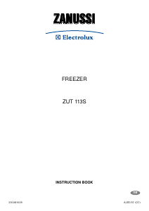 Manual Zanussi-Electrolux ZUT113S Freezer