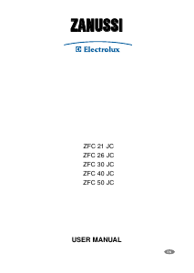 Handleiding Zanussi-Electrolux ZFC30JC Vriezer