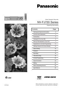 Manual Panasonic NV-FJ720BD Video recorder