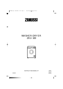 Bruksanvisning Zanussi ZKU100 Kombinerad tvätt-tork