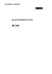 Rokasgrāmata Zanussi ZK54C Kombinētā plīts
