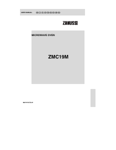 Használati útmutató Zanussi ZMC19MS Mikrohullámú sütő