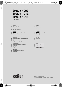Handleiding Braun 1012 Scheerapparaat