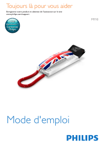 Mode d’emploi Philips M110UJ Téléphone