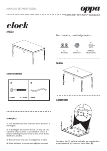 Manual Oppa CLOCK Dining Table