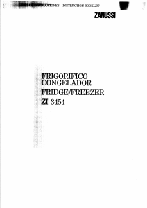 Bruksanvisning Zanussi ZI3454 Kyl-frys