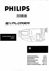 Mode d’emploi Philips M820 Caméscope