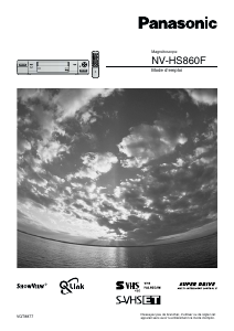 Mode d’emploi Panasonic NV-HS860F Magnétoscope