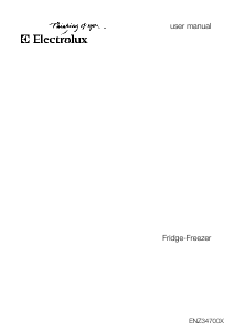 Bruksanvisning Electrolux ENZ34700X Kyl-frys