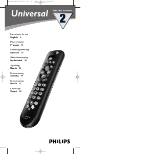 Mode d’emploi Philips SBC RU 520 Télécommande