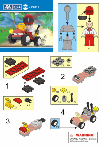 Bedienungsanleitung Sluban set M38-B0111 Town Rennbuggy - Skorpion