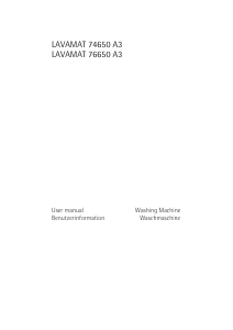 Bruksanvisning AEG L76650A3 Tvättmaskin