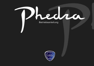 Bedienungsanleitung Lancia Phedra (2008)