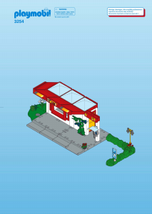 Manual Playmobil set 3254 City Life Cafenea