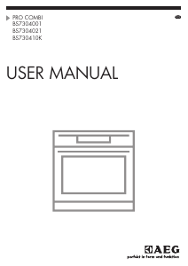 Handleiding AEG BS730410KM Oven