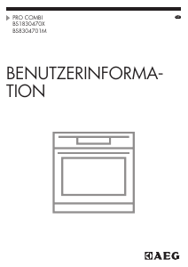 Bedienungsanleitung AEG BS8304701M Backofen