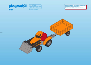 Manuale Playmobil set 4486 City Life Trattore per giardiniere con rimorchio