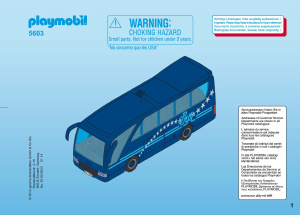 Manual Playmobil set 5603 City Life Popstars tour bus