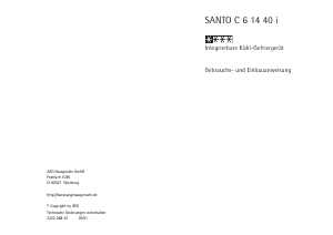 Bedienungsanleitung AEG SC61440I Kühl-gefrierkombination