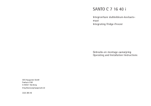 Manual AEG SC71640I Fridge-Freezer