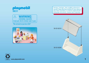 Handleiding Playmobil set 5631 City Life Meeneemkoffer supermarkt