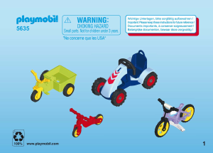 Manuale Playmobil set 5635 City Life Mezzi di bambini