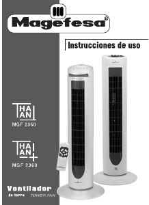 Manual de uso Magefesa MGF-2360 Tahan Plus Ventilador