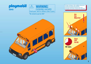 Handleiding Playmobil set 5940 City Life Schoolbus