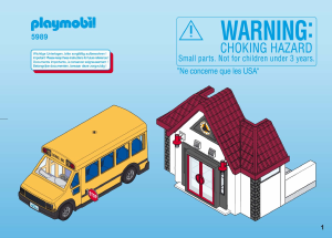 Handleiding Playmobil set 5989 City Life School en schoolbus