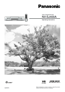 Manual Panasonic NV-SJ400A Video recorder