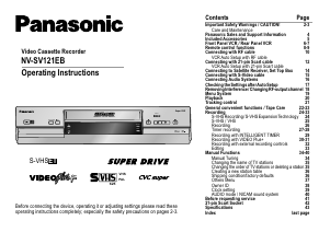 Handleiding Panasonic NV-HV121EB Videorecorder