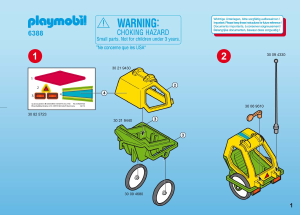 Bedienungsanleitung Playmobil set 6388 City Life Fahrrad mit Kinderanhänger
