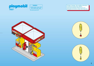 Mode d’emploi Playmobil set 7697 City Life Station service avec deux pompes