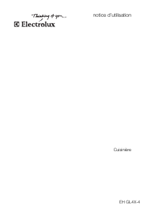 Mode d’emploi Electrolux EHGL4X-4BR Cuisinière