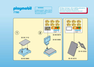 Handleiding Playmobil set 7780 City Life Fruitwinkel