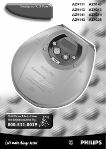 Handleiding Philips AZ9213 Discman