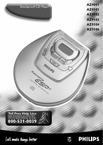 Mode d’emploi Philips AZ9104 Lecteur CD portable