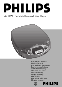 Käyttöohje Philips AZ7374 Kannettava CD-soitin