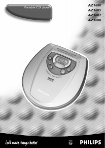 Manual Philips AZ7680 Discman