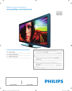 Mode d’emploi Philips 40PFL5505D Téléviseur LED