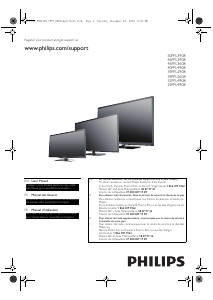 Mode d’emploi Philips 39PFL2608 Téléviseur LED