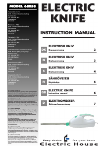 Bruksanvisning Electric House 60850 Elektrisk kniv