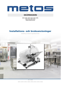 Bruksanvisning Metos V330 Skärmaskin