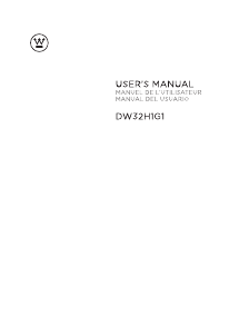 Mode d’emploi Westinghouse DW32H1G1 Téléviseur LED