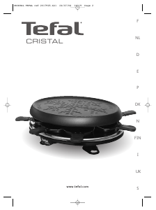 Käyttöohje Tefal RE175012 Cristal Raclette-grilli